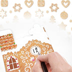 Christmas Advent Calendars 2025, Cardboard Treasure Boxes With 1-24 Number Stickers Christmas Countdown Calendar For Kids Xmas H