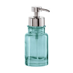 OGGI Glass Foaming Soap Dispenser - 10oz Capacity, Round, Heavy Glass - Stylish Refillable Foaming Hand Soap Dispenser, for Bath