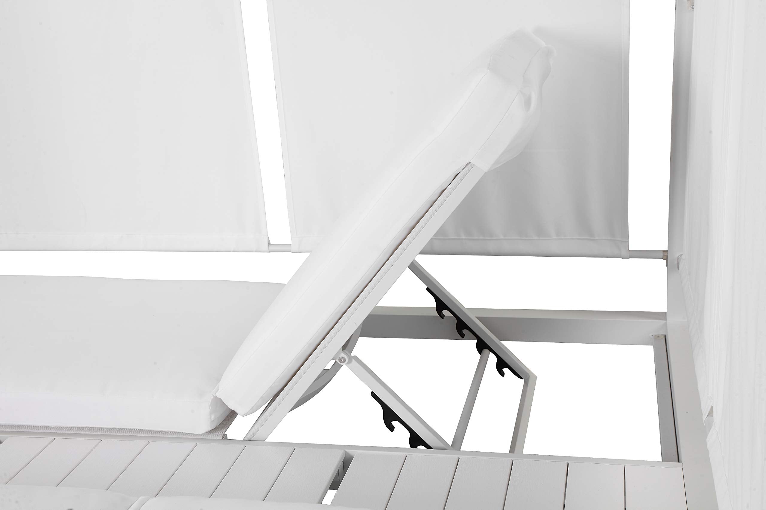 Pangea Home Madona Db Whtwht Patio Daybed, White