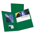 Twin Pocket Portfolio,W/O Fasteners,11 Quot;X8-1/2 Quot;,25/Bx,Hgn