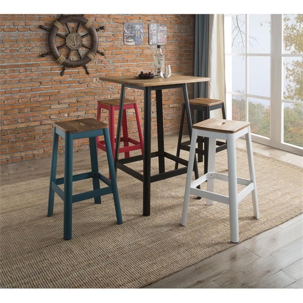 Acme Jacotte Bar Table in Natural and Black