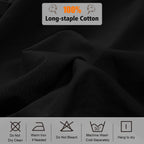 Lirex Fitted Sheet, Twin Xl Size 100% Egyptian Cotton 300 Thread Count Soft Breathable Fitted Sheet, 100X190Cm, Black