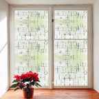 Finnez Frosted Window Film Non-Adhesive, Frosting Privacy Film For Glass Windows, Self Static-Cling Decorative Window Cling For