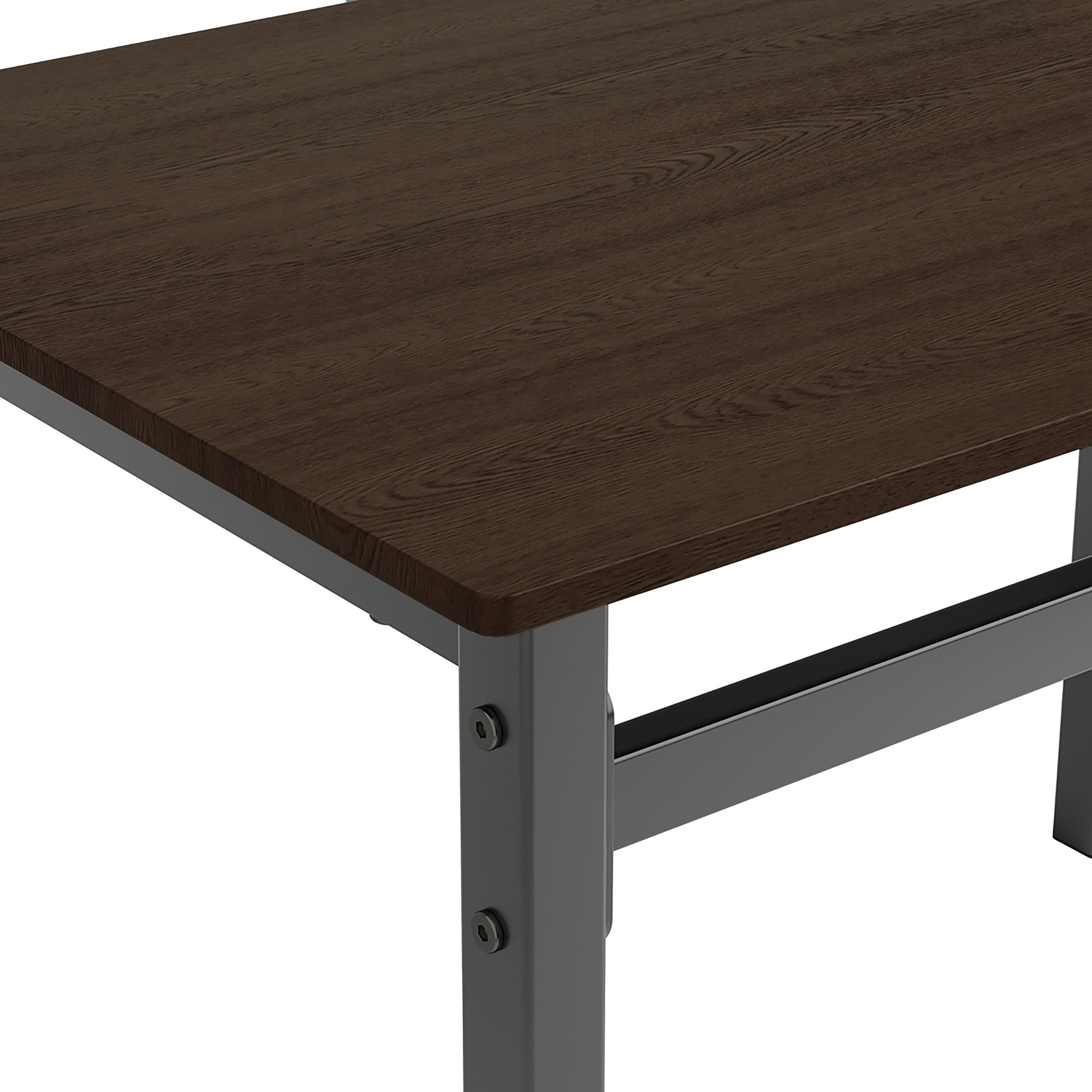 Coaster Furniture 5-Piece Dark Brown and Matte Black Dining Set 150505