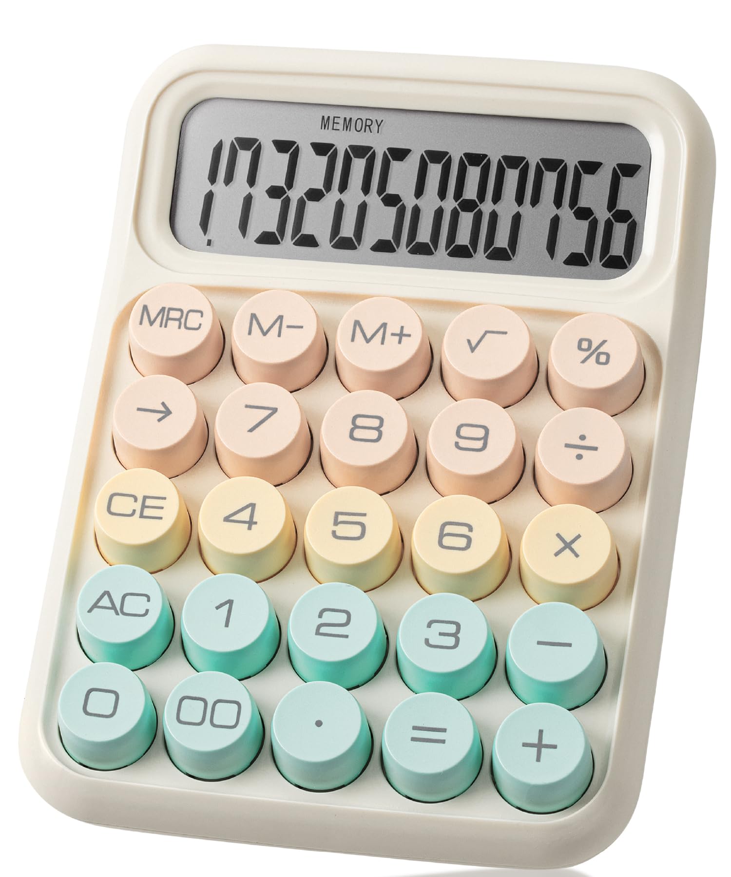Mr. Pen- Mechanical Switch Calculator, 12Digits, Large Lcd Display, Colorful Calculator Big Buttons, Mechanical Calculator, Calc