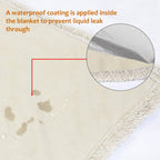Catalonia Waterproof Bed Blanket, Pee Proof Couch Sofa Bed Protector Cover For Baby, Super Cozy Warm Sherpa Lining Throws And Bl