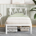 Novilla Twin Bed Frame with Headboard, Metal Platform Bed Frame, Wood Slat Support, Heavy Duty, No Box Spring Needed, Easy Assem