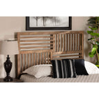 Baxton Studio Adler Modern and Contemporary Transitional Ash Walnut Finished Wood King Size Headboard