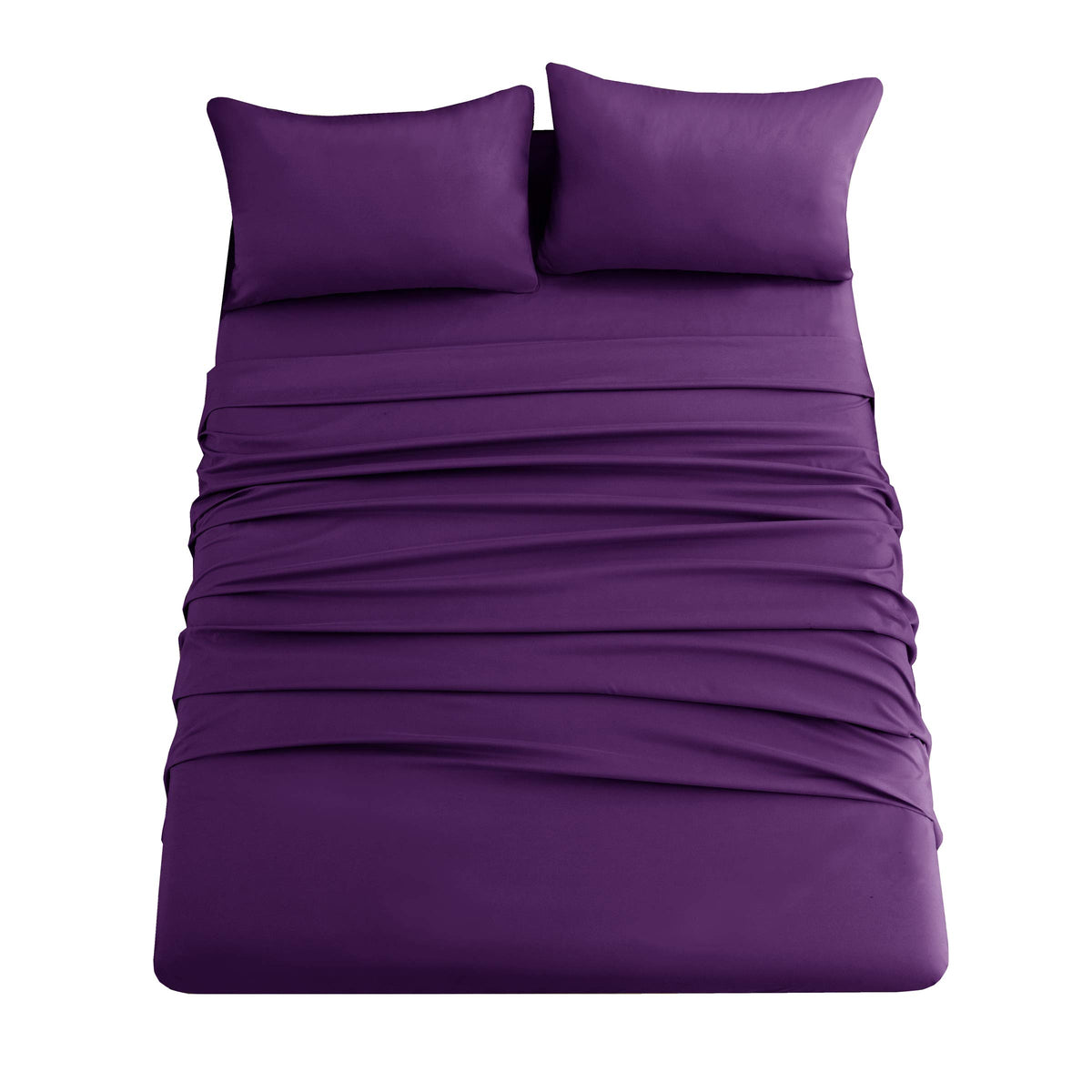 Ghooss Full Size Bed Sheet Set-Made Of 1800Tc 100% Microfiber Polyester -14Inch Deep Pocket-Stain Resistant,Warm,Breathable-4 Pi