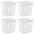 Sterilite Easy Carry Laundry Hamper, Ventilation Holes and Handles to Carry Clothes Between the Laundry Room and Bedroom, Plasti