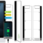 Fannuoncc Computer Monitor Memo Message Board/Creative Multifunctional Monitor Shelf/Monitor Side Panel Sticky Notes Paper Stora