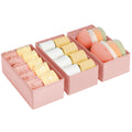DIMJ Drawer Organizer  Clothes Storage Set of 3, Pink: Sock, Underwear, Bra, Tie, Belt Dividers