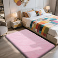 Shag Area Rug for Bedroom 3x5,Pink Fluffy Area Rugs for Living Room,Soft Fuzzy Rug Non-Shedding Indoor Plush Carpet for Kids Bed