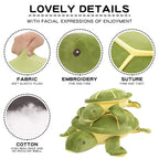 Dalmao 28' Soft Plush Sea Turtle Stuffed Animals Plush Pillow Toys, Large Turtles Plushies,Gift For Kids Boys, Birthday,Valenti