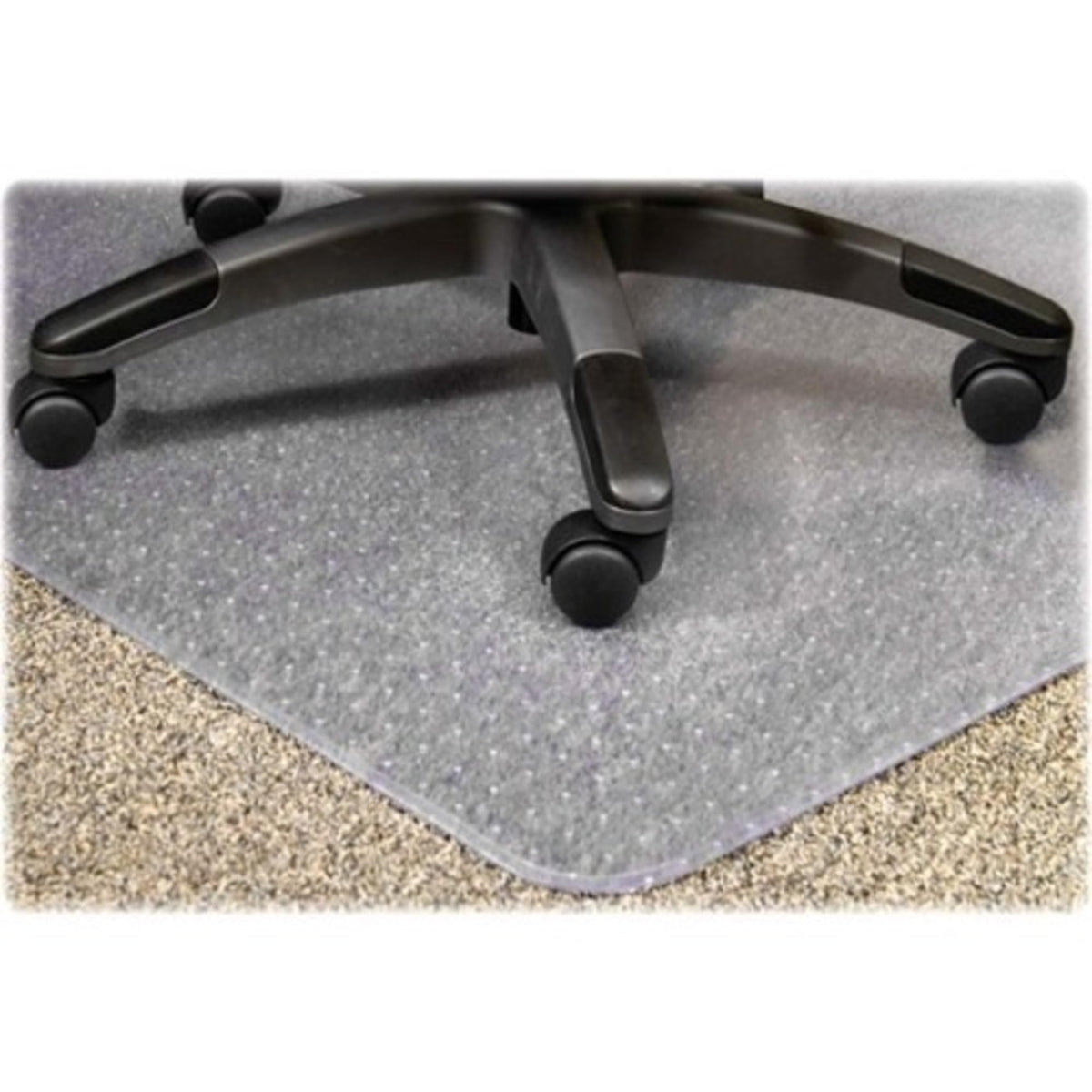 Lorell, LLR25757, PlushMat Standard Lip Chairmat, 1 / Each, Clear