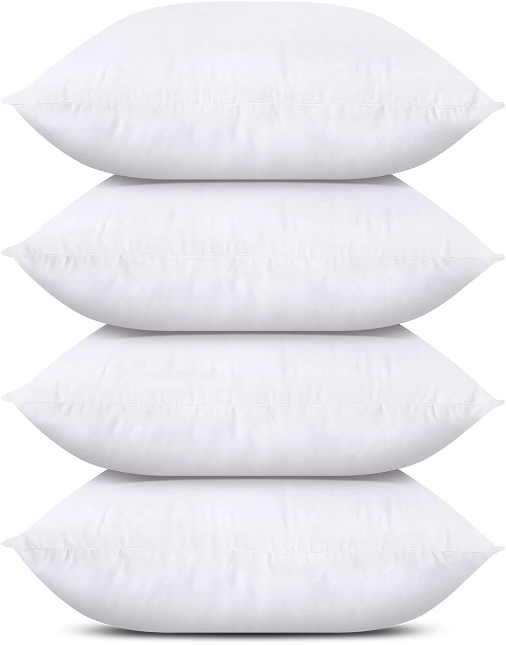 Utopia Bedding Throw Pillows (Set Of 4, White), 17 X 17 Inches Pillows For Sofa, Bed And Couch Decorative Stuffer Pillows