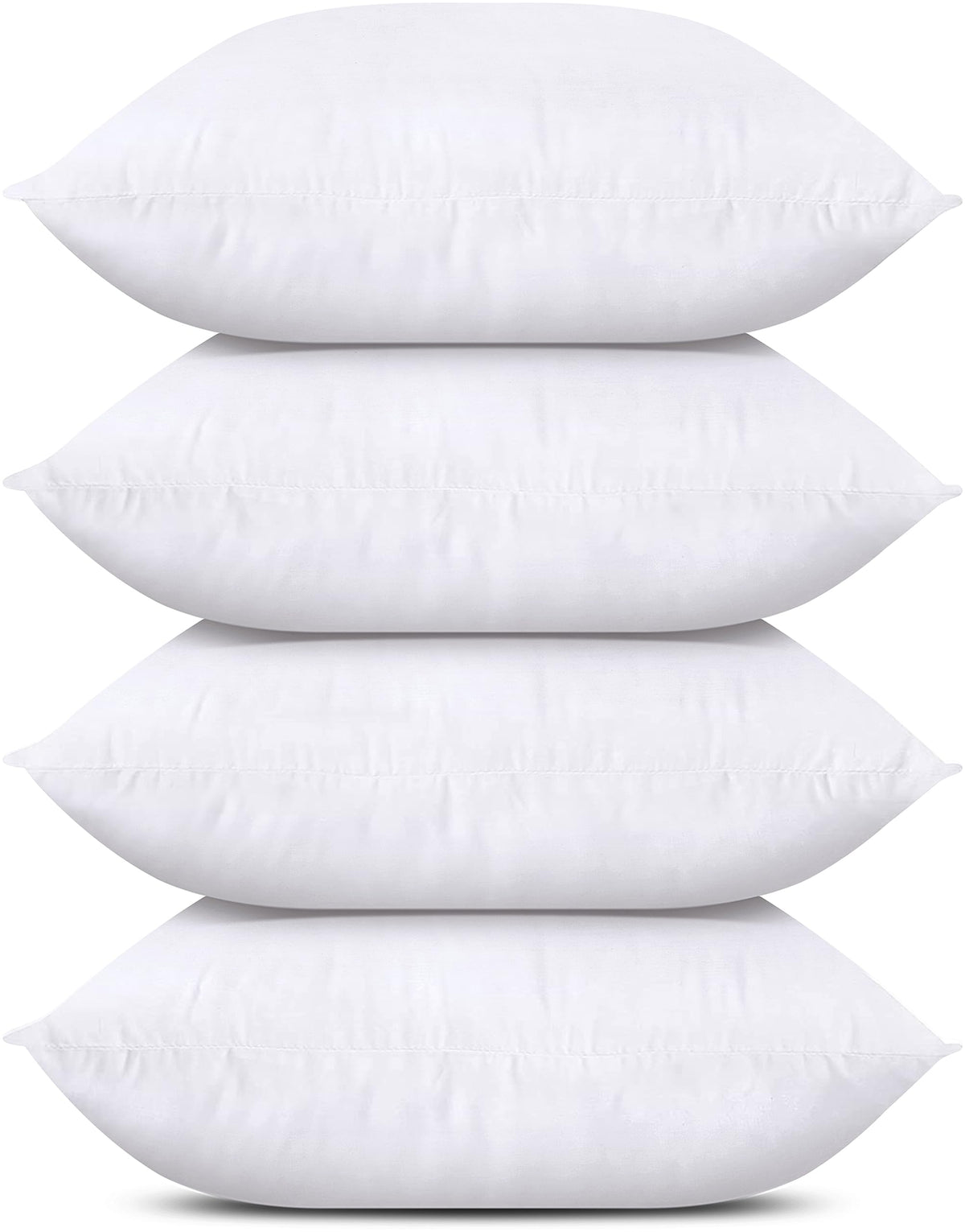 Utopia Bedding Throw Pillows (Set Of 4, White), 17 X 17 Inches Pillows For Sofa, Bed And Couch Decorative Stuffer Pillows