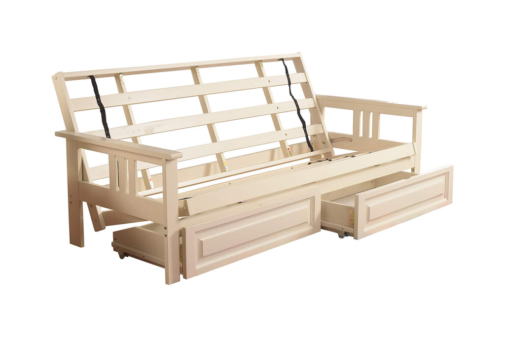 Kodiak Futons Monterey Futon Frame With Drawers, Included, Barbados
