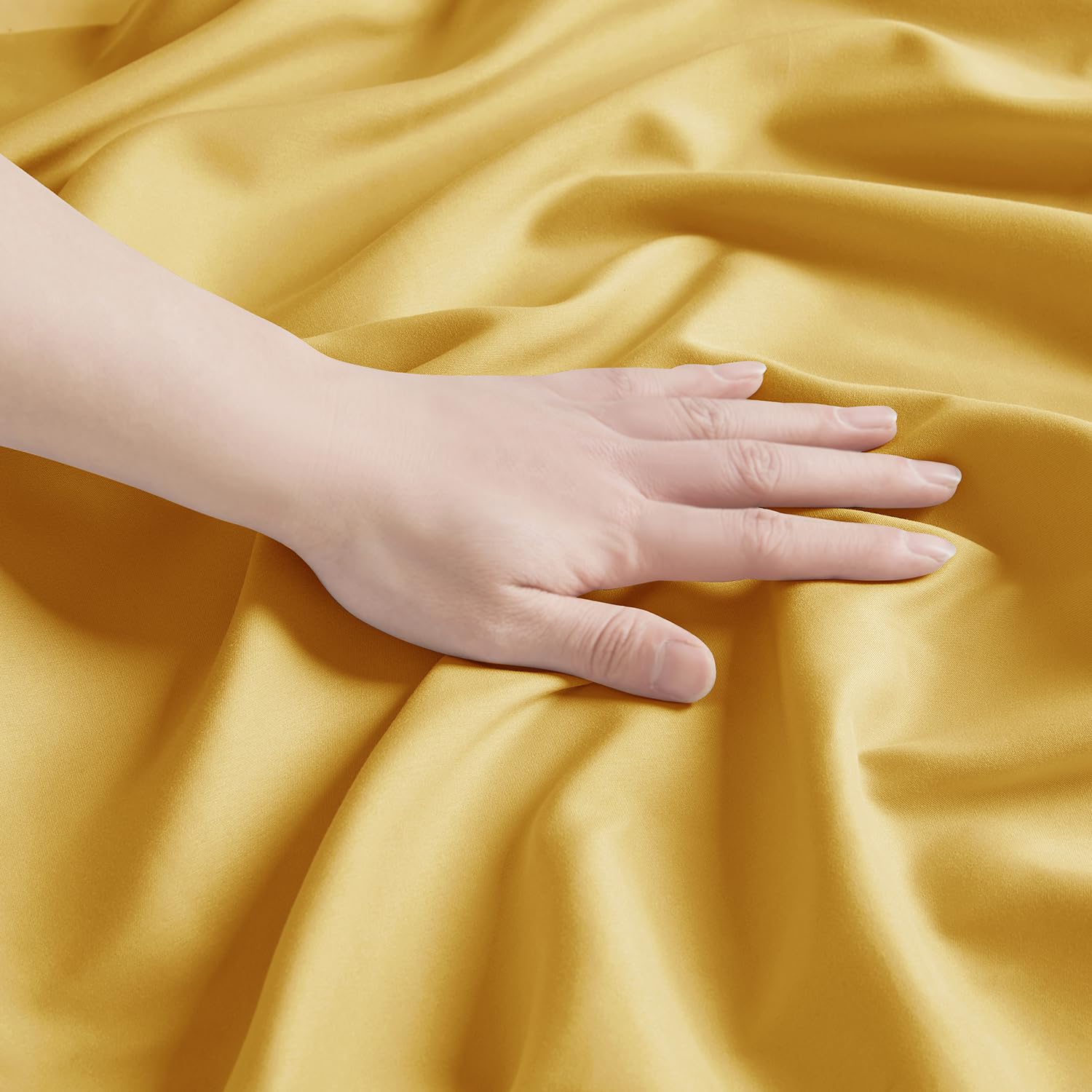 Nestl Yellow King Pillow Cases 2 – Soft King Size Pillow Case, 1800 Brushed Microfiber Pillowcases, Envelope Closure Pillowcase, King Pillow Covers, King Size Pillow Cases Set Of 2, 20X40 Inches