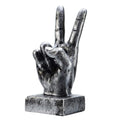 Nice purchase Hand Finger Gesture Desk Statues Fingers Sculpture Creative Home Living Room Cabinet Shelf Decoration (Victory Ges