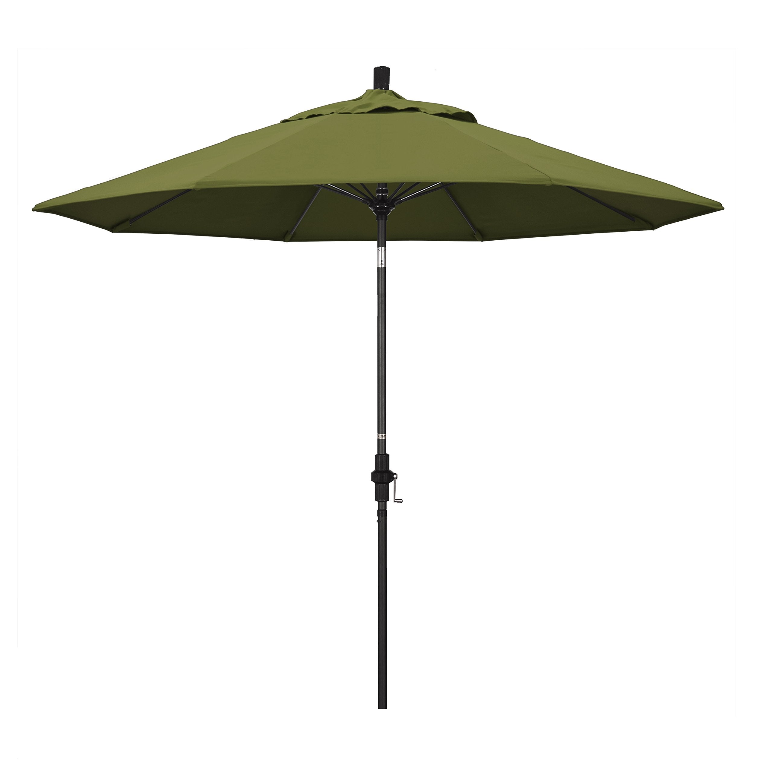 California Umbrella Gscuf908705-Sa21 9' Round Aluminum Pole Fiberglass Rib Market Patio Umbrella, Palm