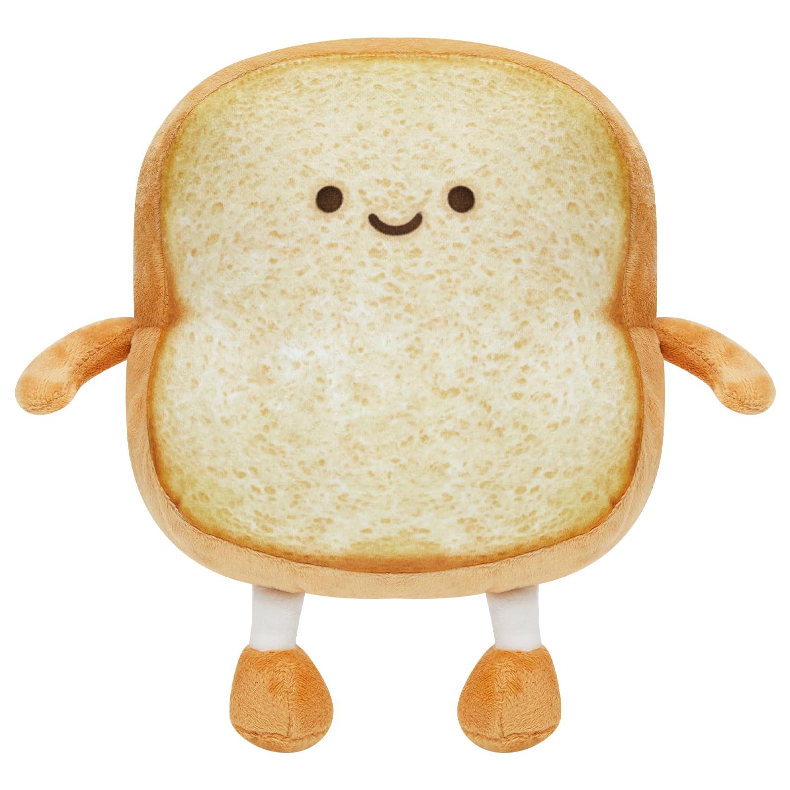 Pacreck Toast Bread Plush Pillow Toy Bread Doll Funny Cute Food Plushies Stuffed Animal Soft Birthday Party Xmas Gifts 12In