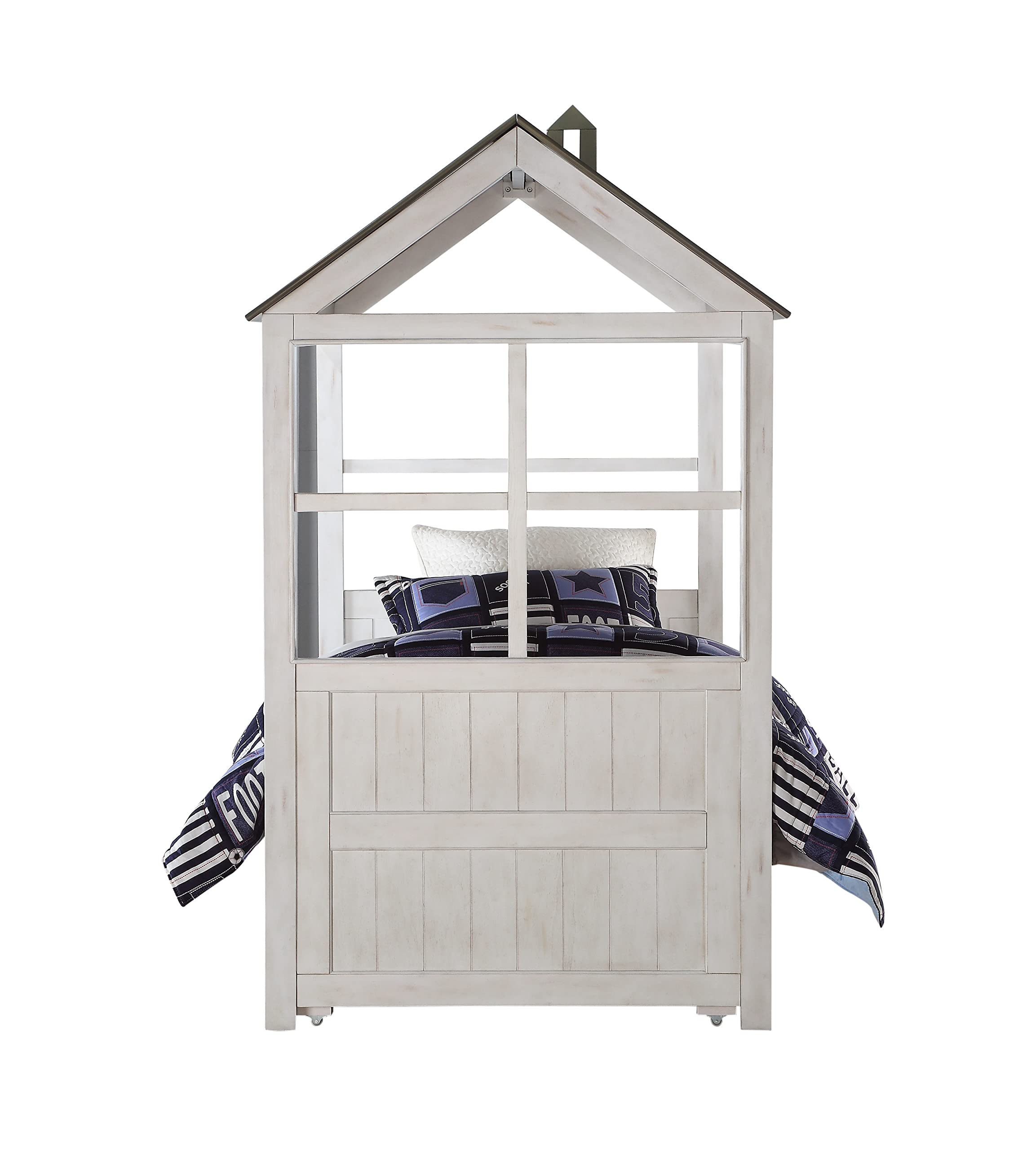 ACME Tree House II Trundle in Weathered White and Washed Gray