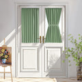 Vatge Sage Green French Door Blackout Curtains,40 Inch Long Classroom Window Cover, 1 Panel, W25 X L40, Sage Green