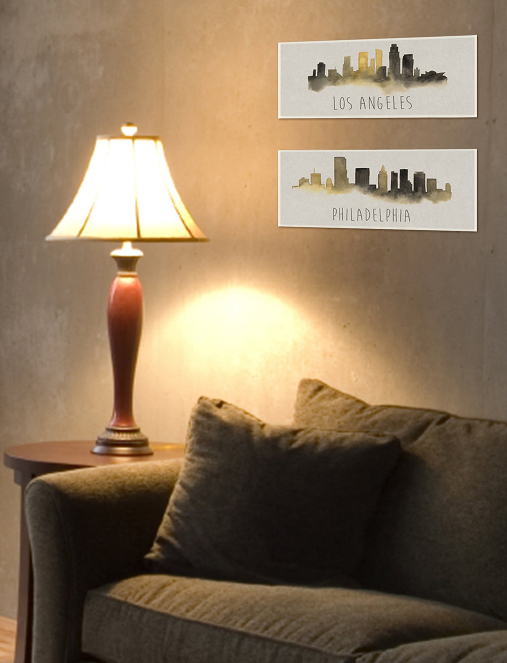 Stupell Industries Philadelphia Skyline Silhouette Wall Plaque Art, 7 X 0.5 X 17, Multi-Color