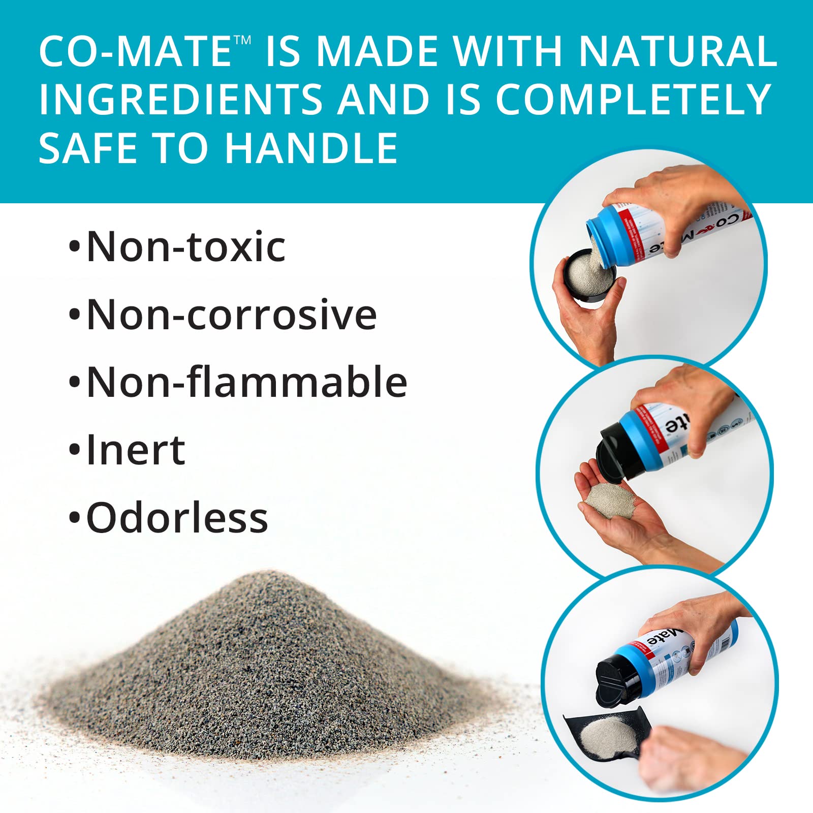 Co-Mate Chimney Cleaner (2.2 Lb.) - Complete Chimney Care, Removes Creosote, Reduces Emissions