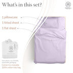Threadmill Cotton Twin Xl Sheets Set, Soft 100% Cotton, Cooling Bed Sheets With Deep Pocket Snug Fit Elastic, 500 Thread Count,