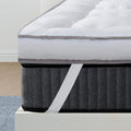 Queen Rose Mattress Topper Queen, Extra Thick Pillow-Top Mattress Pad Bed Covers, Plush Soft Support, 3D Snow Down Alternative,