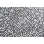 Rizzy Home Alora Decor Lavine 8' X 10' Medallion Gray/Lt. Gray/Natural Hand-Tufted Area Rug
