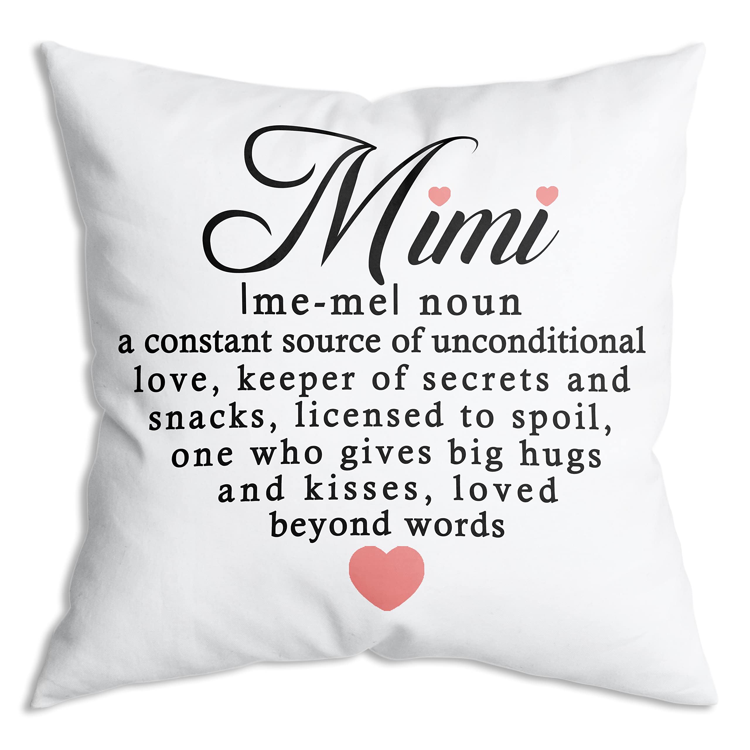 Zngfon Mimi A Constant Source Of Unconditional Love Soft Throw Pillow Covers Cushion Cover Decor For Sofa Couch Bed 18X18 Inch B