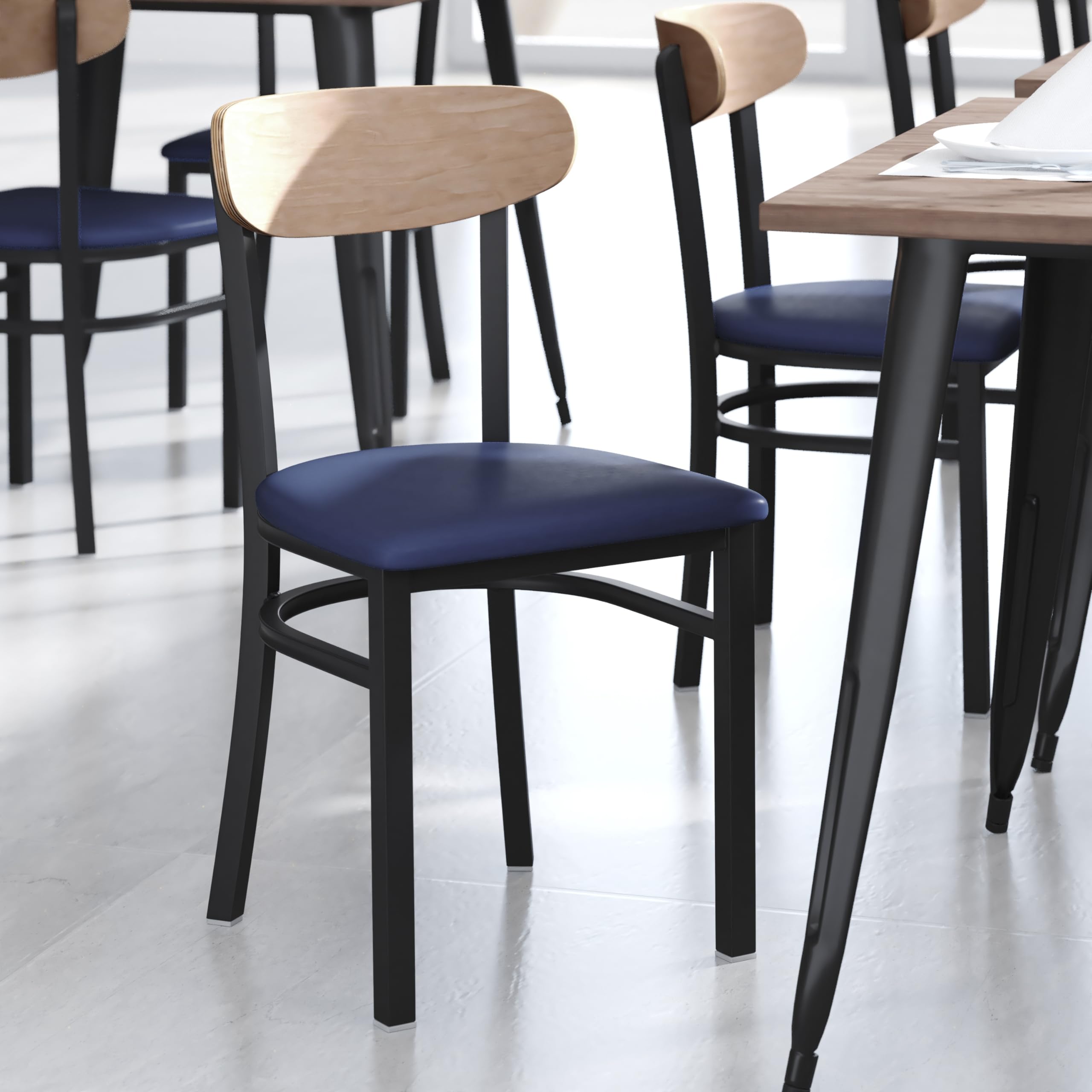 Flash Furniture Wright Commercial Dining Chair - Thumbnail 4