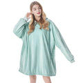 Felicigeely Oversized Wearable Blanket Hoodie, Blanket Sweatshirt For Adults Women Men Warm Cozy Flannel Hooded Blanket With Poc