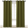 Nicetown Blackout Room Darkening Window Curtain For Christmas Decoration, Thermal Insulated Solid Grommet Blackout Curtain/Drape