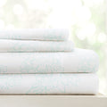 Simply Soft 4 Piece Sheet Set Vines Patterned, Full, Aqua (Ss-4Pc-Vine-Full-Aq)