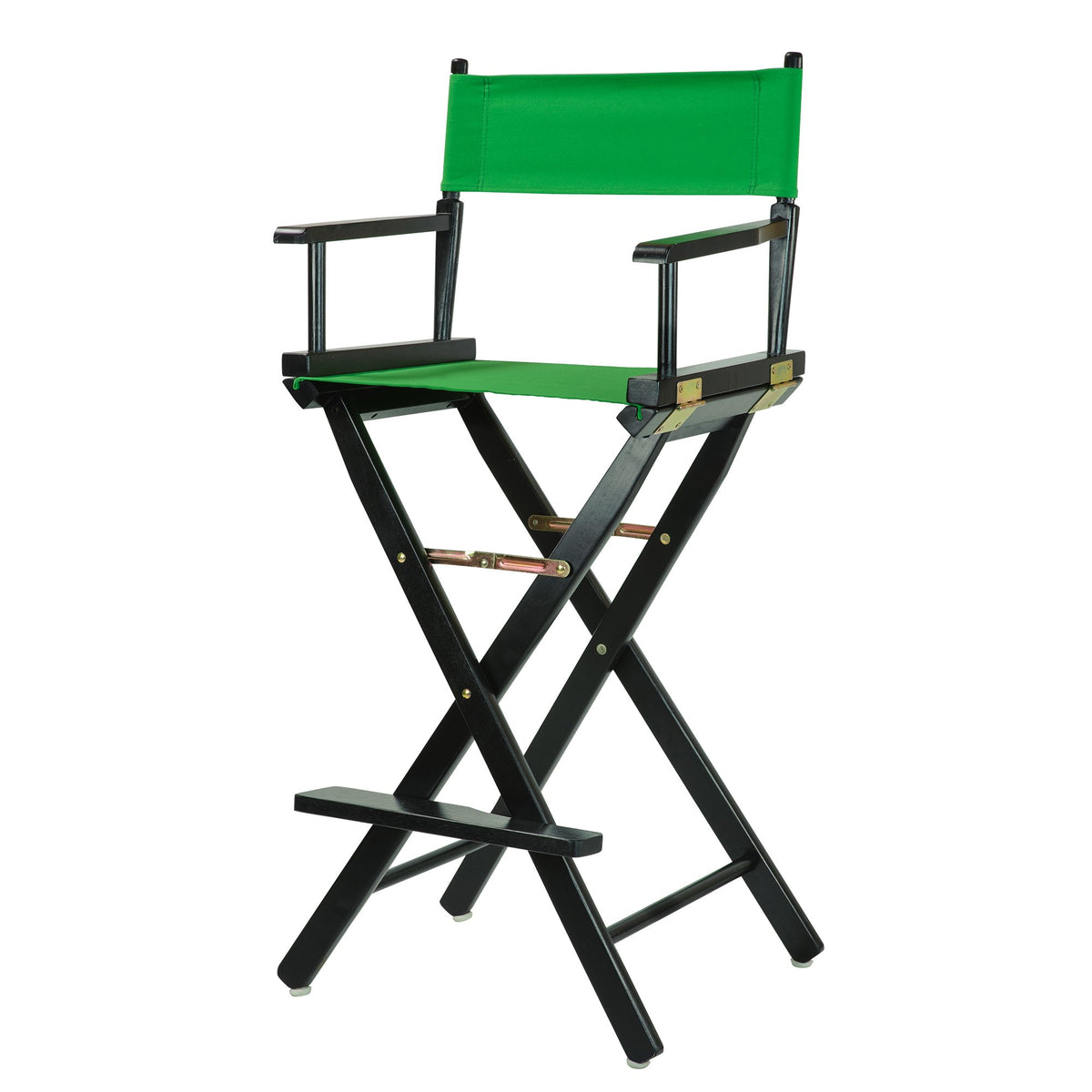 Casual Home Director'S Chair ,Black Frame/Green Canvas,30&quot; - Bar Height