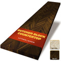 Howizz Butcher Block Countertop - Dark Walnut Stained Acacia - Chevron Pattern - 48 X 25 X 1.5, Walnut Prefinished Solid Wood Bu