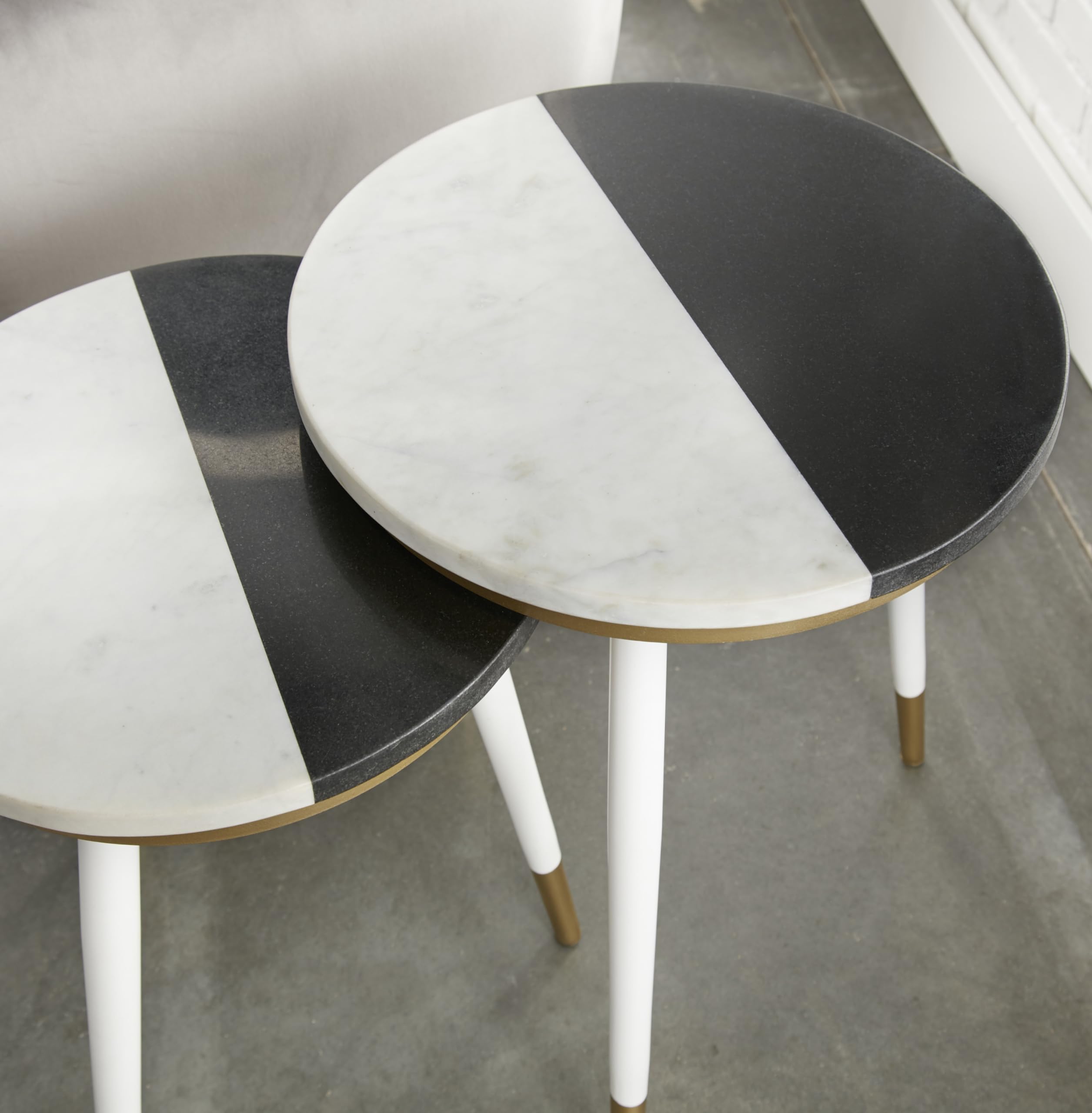 Steve Silver Taj Marble Top Nesting Tables