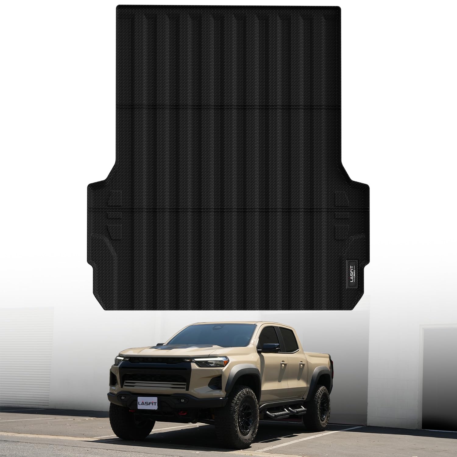 Lasfit Truck Bed Mat Fits For Chevrolet Chevy Colorado/Gmc Canyon 2023 2024 2025 5Ft Accessories, Vehicle Bed Mat Custom Fit Flu