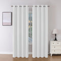 Joydeco Blackout Curtains 95 Inch Length 2 Panels Set, Thermal Insulated 95 Long Curtains& Drapes 2 Burg, Room Darkening Grommet