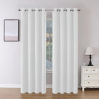 Joydeco Blackout Curtains 95 Inch Length 2 Panels Set, Thermal Insulated 95 Long Curtains& Drapes 2 Burg, Room Darkening Grommet