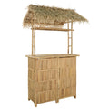 vidaXL Outdoor Bar Table Natural 45.28 x 37.40 x 84.65 in Bamboo