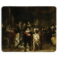 Dealzepic - Art Mousepad - Natural Rubber Mouse Pad With Famous Fine Art Painting Of The Nightwatch By Rembrandt - Stitched Edge