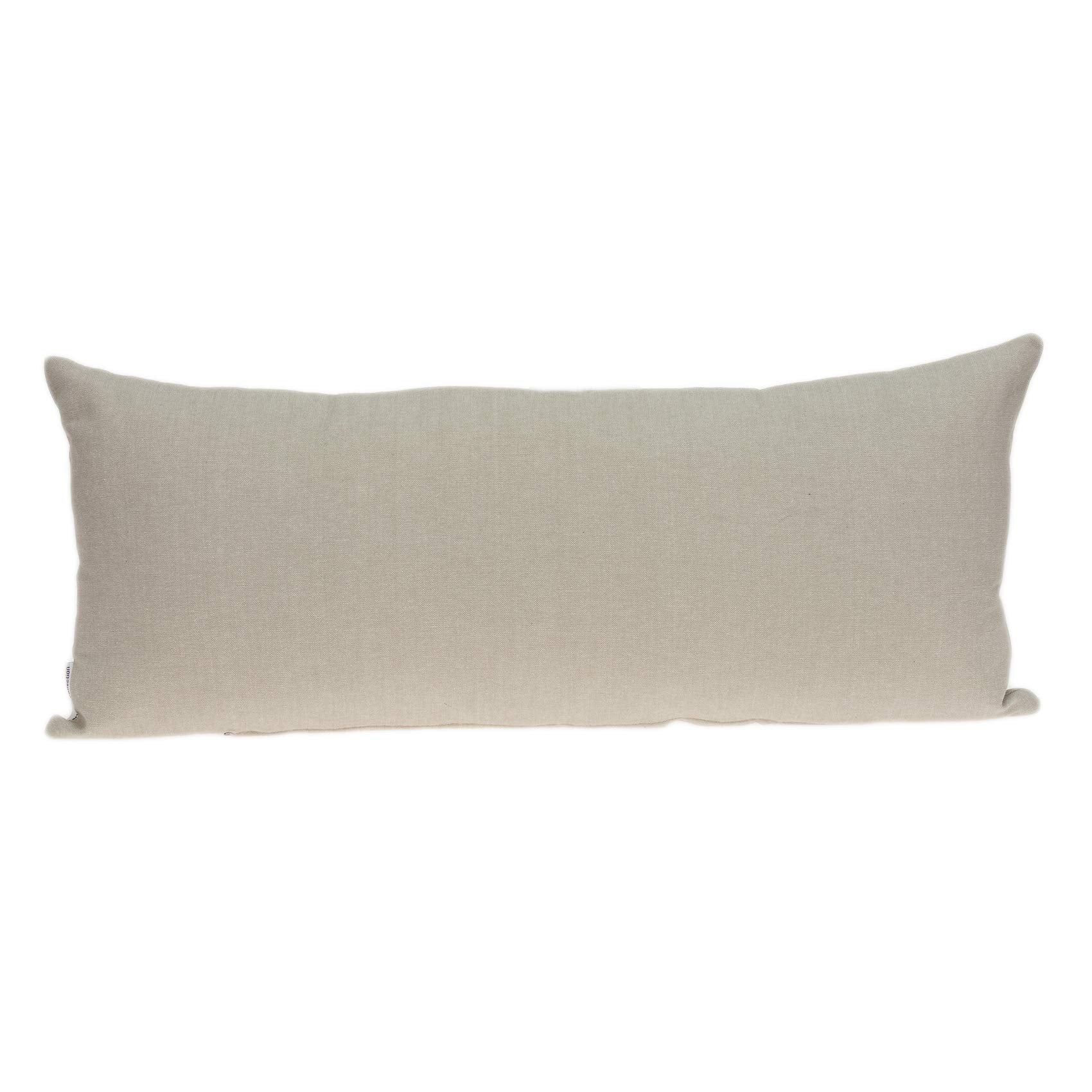 HomeRoots 100% Cotton Parkland Collection Georgia Transitional Beige Pillow Cover with Down Insert