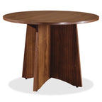 Lorell Essentials Series Walnut Laminate Round Table