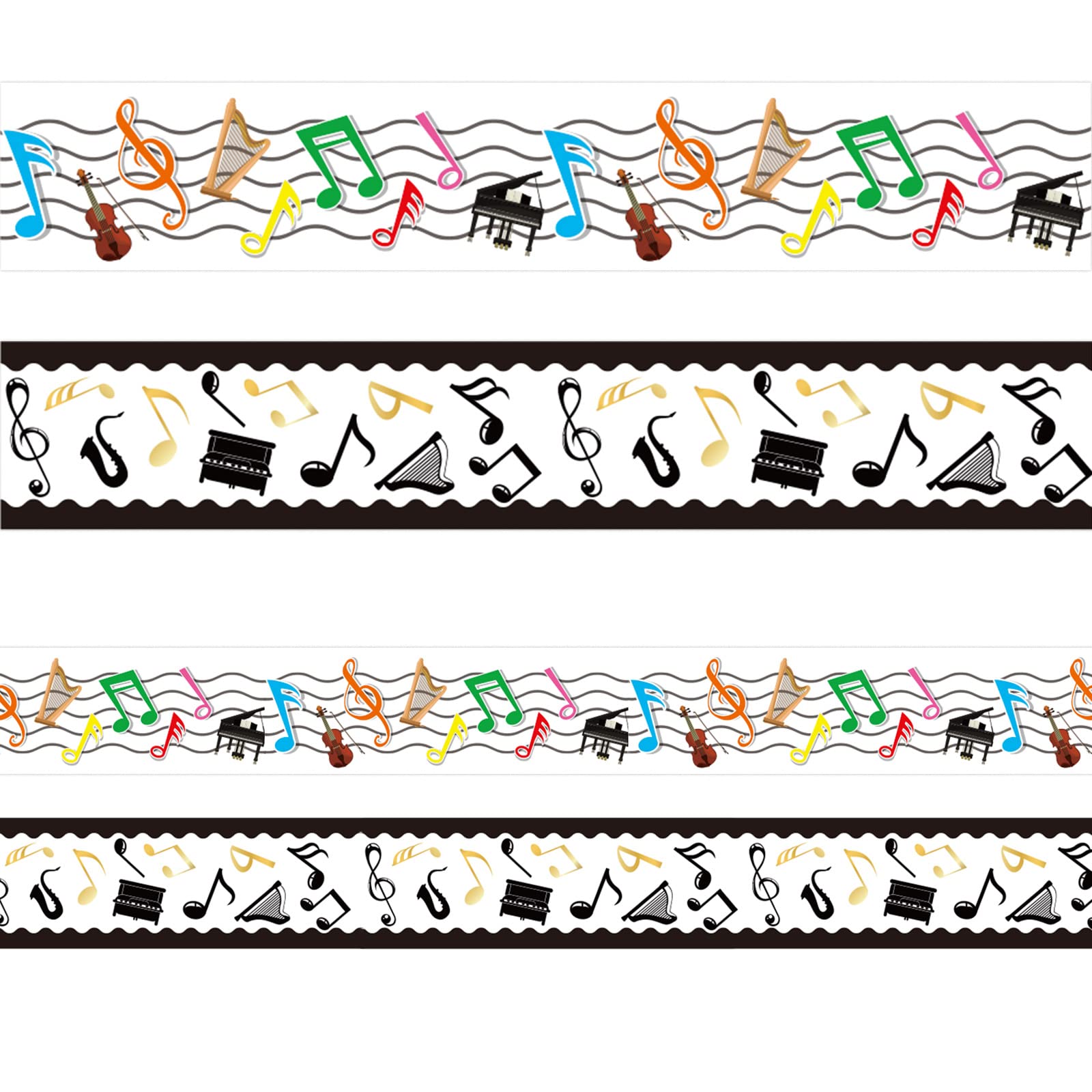 69Ft Musical Notes Bulletin Board Borders Music Bulletin Board Decorations Music Room Classroom Trim Border Paper Borders Border