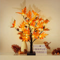 S-Union 24-inch LED Lighted Maple Tree with 6 Acorns for Thanksgiving Decorations